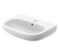 Duravit Waschtisch D-Code 60 x 46 cm, mit Hahnloch, Überlauf, Hahnlochbank, weiß