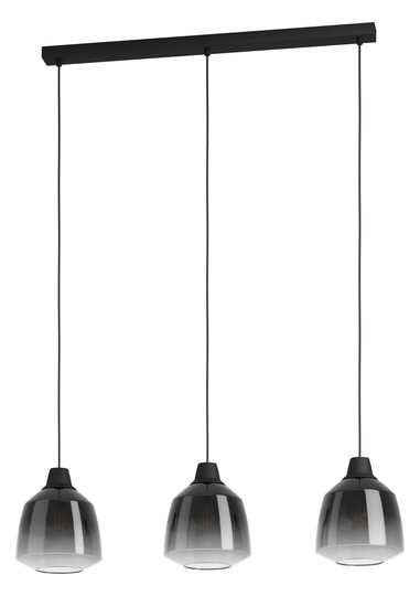 EGLO Hängeleuchte/3 E27 Schwarz/   43822 