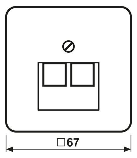 Zentralplatte UAE/IAE 2f CD aws Schraubbef ohne