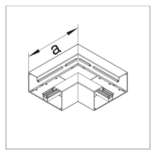 Flachwinkel GEB-K UT 85x170mm Kst ver-ws unbeh RAL9016