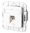 Anschlussdose Cat6A 1xRJ45 LSA Kanaleinb Bodentank/Unterflur rws schräg