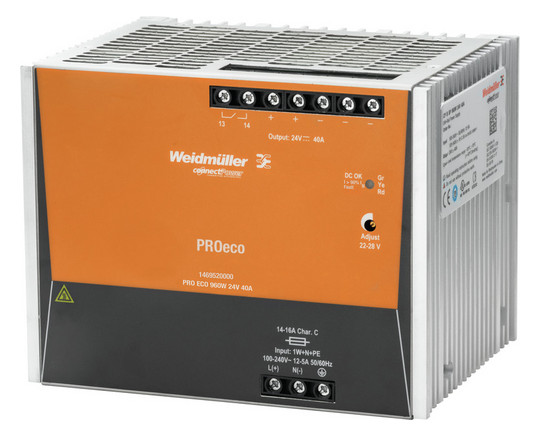 Weidmüller PRO ECO 960W 24V 40A Strom- 