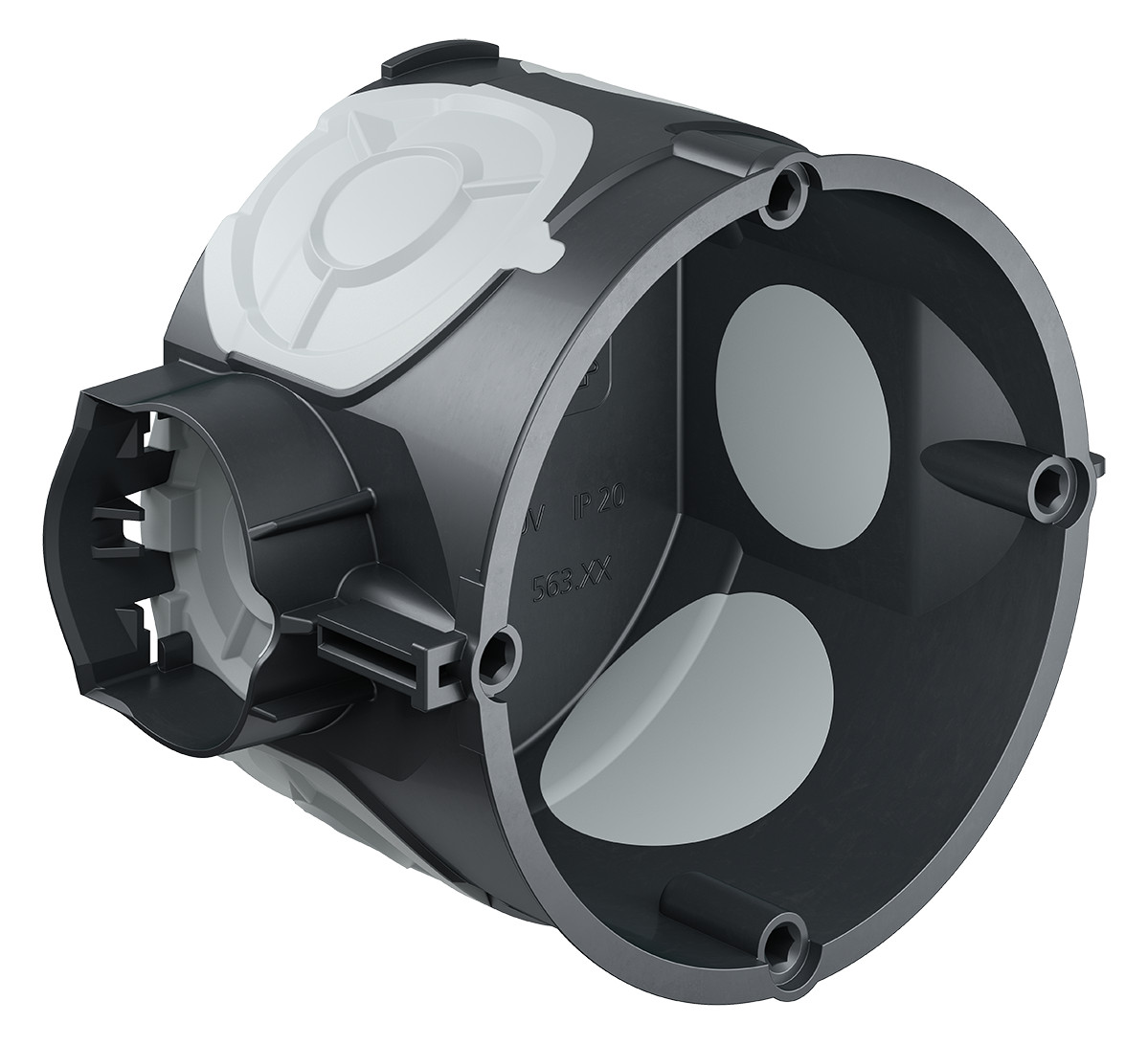 Gerätedose UP luftd ECON Ø68x46mm Kst rnd IP2X