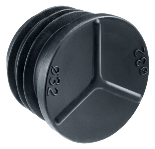 Rohrverschlussstopfen Kst Ø32mm Geeignet für f.flexible Rohre f.starre Rohre sw