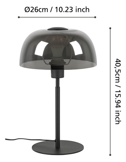 EGLO Tischleuchte SOLO 2 schwarz  900141 