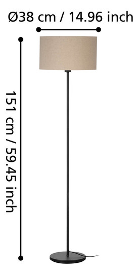 EGLO Stehleuchte/1 E27            900862 
