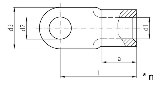 Intercable ICQ15020 Quetschkabelschuh 