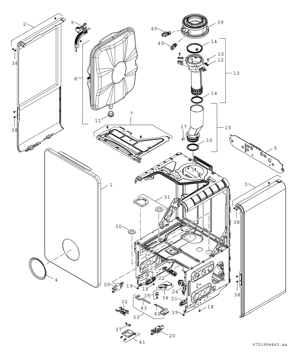 BOSCH Gas-Brennwertgerät Condens GC5300iW 24 P 23, mit Speicheranschluss, weiß