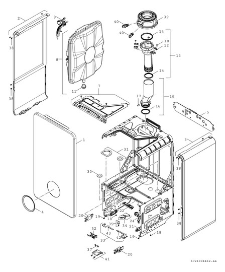 BOSCH Gas-Brennwertgerät Condens GC5300iW 24 P 23, mit Speicheranschluss, weiß