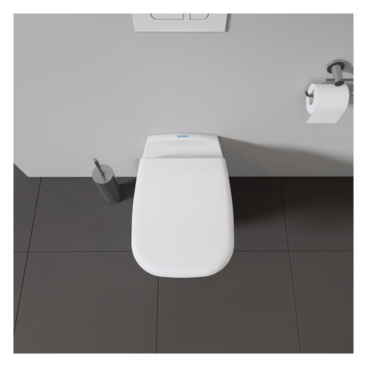 Duravit WC-Sitz D-Code ohne Absenkautomatik Scharniere Edelstahl, weiß