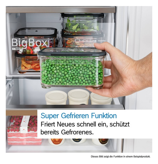 Tischgefrierschrank 83l E 164kwh 39dB ws 3Korb B560xH850xT580mm Warnsignal: