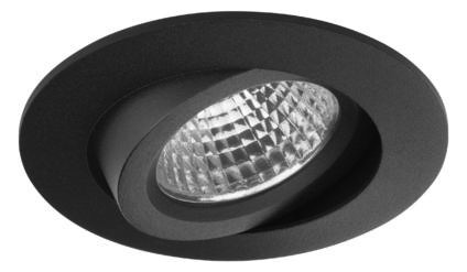 LED-Einbaustrahler 6,7W 3000K 570lm sw mt IP20 1LED Alu RF:hochglänzend