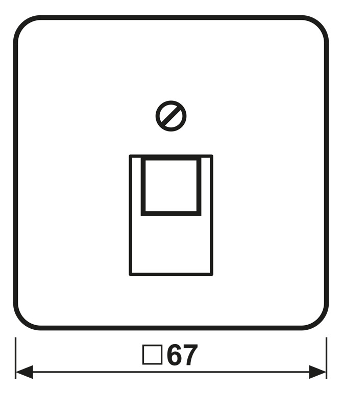 Zentralplatte UAE/IAE 1f CD aws Schraubbef ohne