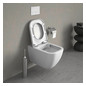Duravit WC-Sitz Happy D.2 abnehmbar, Scharniere Edelstahl, mit Absenkautomatik, weiß