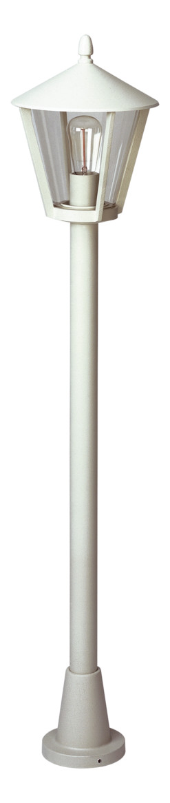 Pollerleuchte 57W E27 ws Alu Kst_tr HV IP44