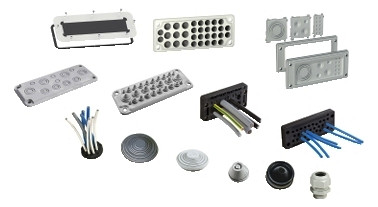 Durchführungstülle Kst Ø4-25mm Ø29mm 2mm rnd geschl gr