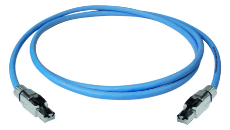 Patchkabel Cat6A S/FTP IP20 10m bl RJ45 1:1 24qmm