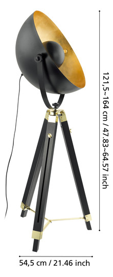 EGLO    STL/1 SCHWARZ/MS/GOLD 'COVALEDA' 
