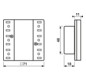 Tastsensor KNX UP mt 6pkt inkl.Ankoppl Mit Busankopplung m.LED-Anz