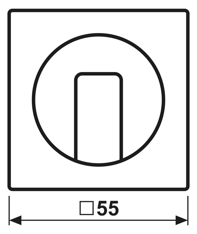 Zentralplatte Jalousie AS/A aws glz Symbol Jalousie