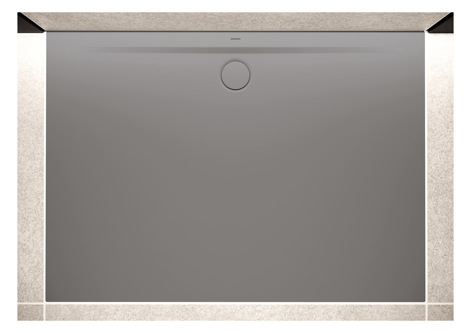 Kaldewei Duschwanne SUPERPLAN ZERO 1522-1 80x90cm, Perl-Effekt, warm grey30
