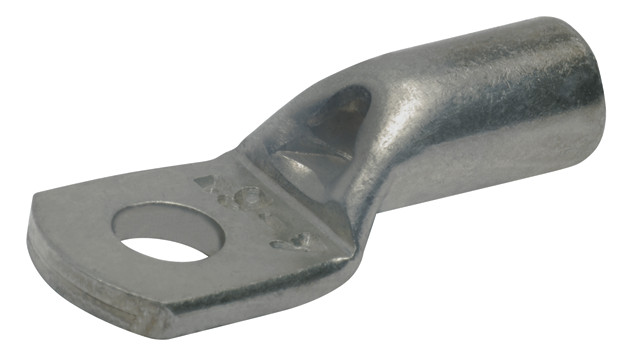 Rohrkabelschuh 6qmm M8 180° (horiz) Kl.2 Ring Cu verzinnt Mit Sichtloch