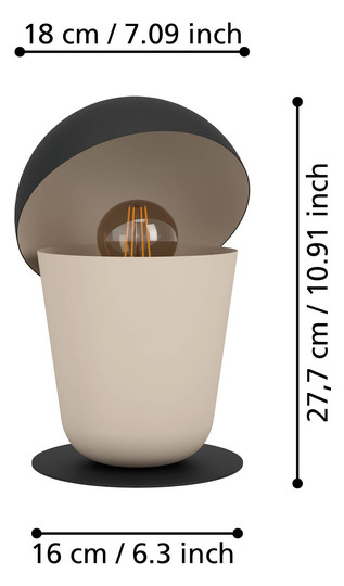 EGLO Tischleuchte/1 E27           900396 