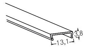 Abblendung tra sym direkt Kst transp 2000x13,1x3,8mm