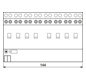 Schaltaktor KNX REG 8TE 8f 16A 3680W 21-32V Vor Ort-/Handbedienung