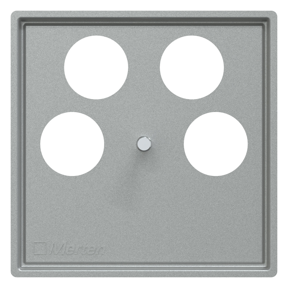 Zentralplatte Sat/TV/Radi System M alu Schraubbef 4f