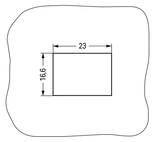 Rahmen Snap-In sw 2p Stecker/Buchse