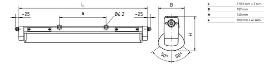 NORKA ERFURT LED DB m1500,  4456903429-E 