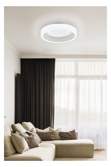 EGLO LED-Deckenleuchte D:400 Weiss 33964 