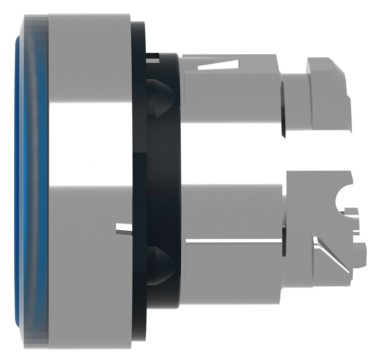 Drucktaster Front 1f bl bel.b Ø22,5mm rnd Geeignet für Beleuchtung IP66
