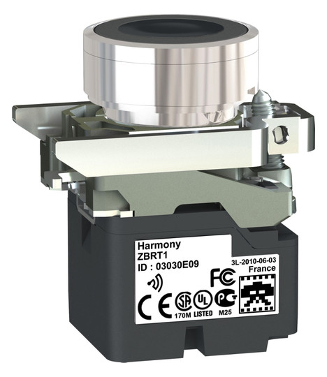 Drucktaster 1f sw rnd Ø22,5mm 1S IP30 fl Tastend