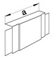T-Stück LF-K 40x40mm HFT Kst ver-ws RAL9016 unbeh