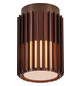 LED-Deckenanbauleuchte Aludra 15W ms IP54 E27 messing Ø124x188mm