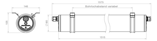 Pracht 7243635-TUBIS_N_LED 1.6m  7243635 