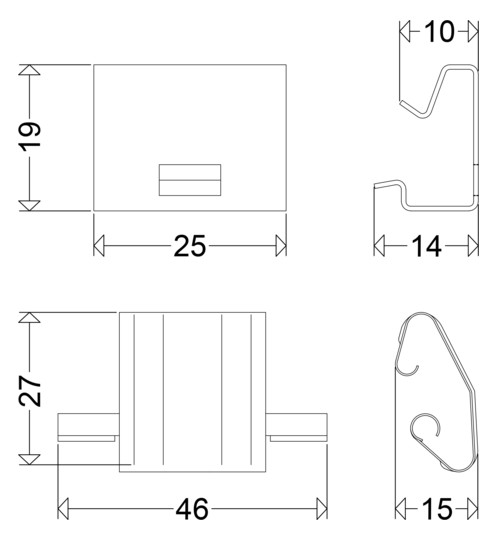 SCHUC 6x Edelstahlklammern     901239006 
