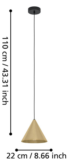 EGLO Hängeleuchte NARICES schwarz  99591 