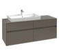 V&B Waschtischunterschrank Collaro 140x54,8x50cm, Waschtisch links, nordic oak