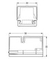 Flachleitungsadapter Serie 896 3p 250V 0-2,5qmm 24A gr Einspeisung