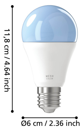 EGLO Leuchtmittel opal E27 1X9W    12253 