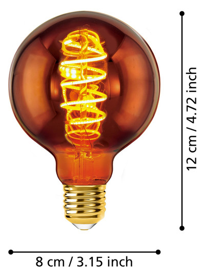 EGLO Leuchtmittel E27-LED G80 4W  110091 