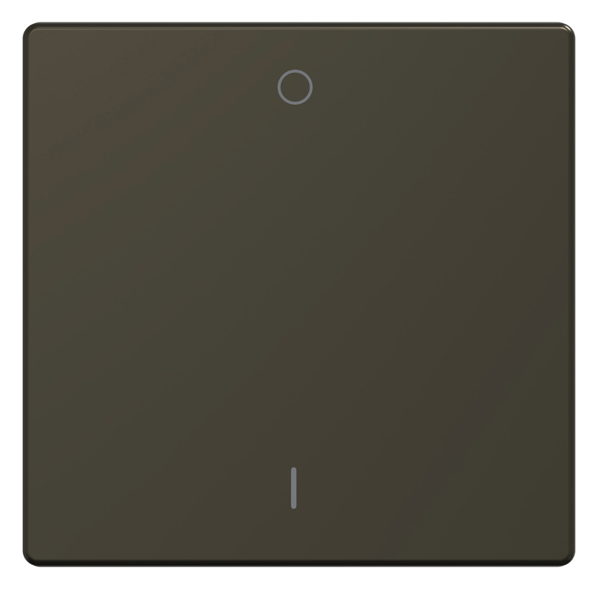 Wippe Schalter System Design mokka metallic Kennz.0/1