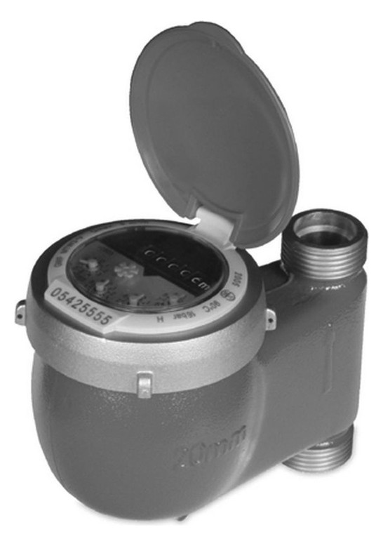 Allmess Mehrstrahl-Trockenläufer MT-St K 20, Q3 16,0, DN 40, 200 mm, kalt bis 30°C