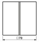 Wippe Serien Schalter LS aws glz f.Bussystem