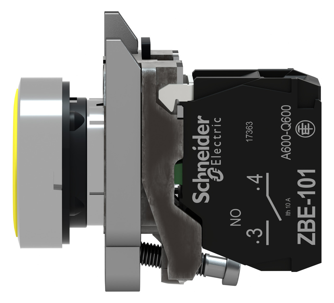 Drucktaster 1f ge rnd Ø22,5mm 1S IP66 fl Tastend