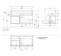 V&B Waschtisch-Unterschrank Wandbeleuchtung Finion 100cm, Abdeckplatte black matt, Regal links Peony, Peony Matt