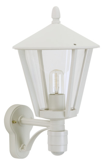 Sensorleuchte 57W HV ws IP44 E27 BWM Ø260x320mm